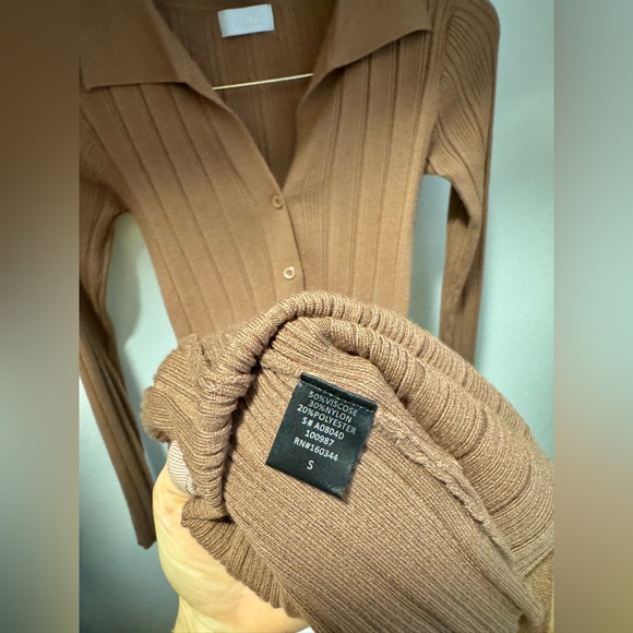 Isalis Knit Button-down Sweater Dress - Picture 6 of 7